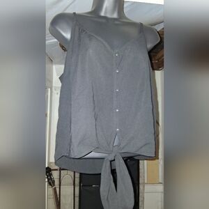 She + Sky Black Sleeveless Top